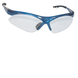 SAS Safety Diamondback Safety Glasses with Blue Frame and Clear Lens in a Polybag SAS540-0300