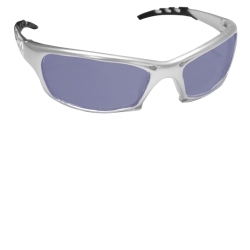 SAS Safety GTR Safety Glases with Silver Frames and Ice Blue Mirror Lens in Polybag SAS542-0209