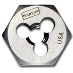 Hanson High Carbon Steel Hexagon 5/8" Across Flat Die 10-24 NC HAN6128