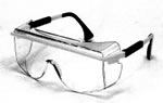 Uvex Black Frames/Clear Lens Safety Glasses UVXS2500