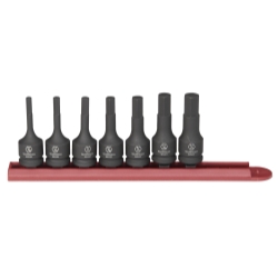 KD Tools 7 Piece 3/8" Drive 6 Point SAE Hex Impact Socket Set KDT84913
