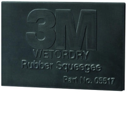 3M 2" x 3" Wetordry Rubber Squeegee MMM5518