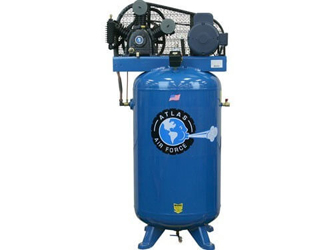 Atlas® Automotive Equipment Air Force AF6 Two Stage Single Phase 80 Gallon 5HP Air Compressor - ATAF6