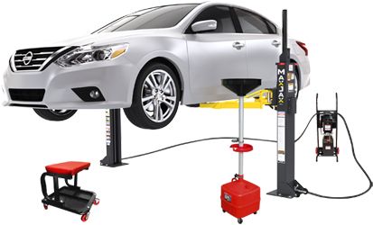 MaxJax® M6K ALI Portable Two Post Garage Lift Deluxe Package - 5175335