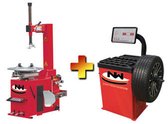 Nationwide Economy Tire Changer NW-430 with Nationwide NW-953-B Wheel Balancer