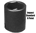 Sunex Tools 1/2" Drive 1-1/8" 6 Point Standard Impact Socket SUN236