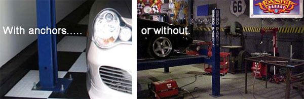 BendPak leg construction