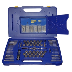 Hanson 116 Piece Tap/Die/Drill Deluxe Set with PTS Handle HAN1813817
