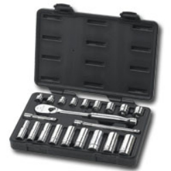 KD Tools 3/8" Drive 21 Piece SAE 6 and 12 Point Socket Set KDT80557