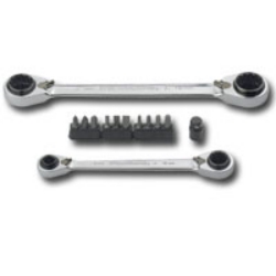 KD Tools 13 Piece QuadBox™ Metric Double Box Ratcheting Wrench Set KDT85210