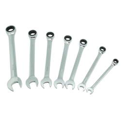 K Tool International 7 Piece Metric Ratcheting Wrench Set KTI45500