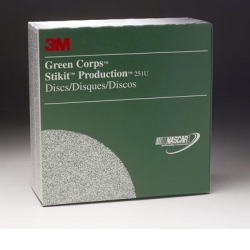3M™ 8" 50/Box Green Corps™ Stikit™ Production™ Disc MMM1550