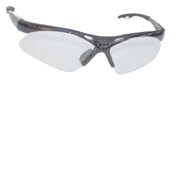 SAS Safety Diamondback Safety Glasses with Silver Frame and Clear Lens in a Polybag SAS540-0100