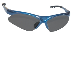 SAS Safety Diamondback Safety Glasses with Blue Frame and Shade Lens in a Polybag SAS540-0301