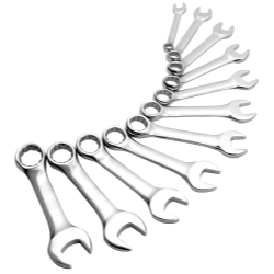 Sunex Tools 11 Piece SAE Stubby Combination Wrench Set SUN9930