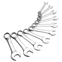 Sunex Tools 10 Piece Metric Stubby Combination Wrench Set SUN9930M