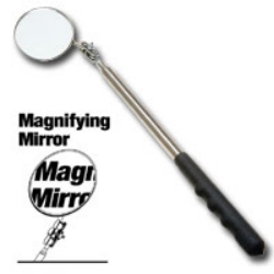Ullman Devices Corp Extra Long 2-1/4" Diameter Magnifying Inspection Mirror ULLHTC-2LM