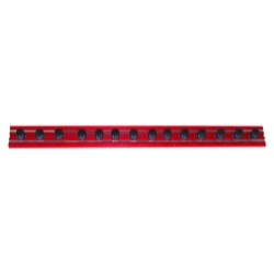 Vim Products 8" Red Magrail TL Magnetic Socket and Tool Organizer - VIMMR8R14A