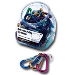 Wilmar 30 Individual Multi-Color D-Ring Key Holders WLMW969