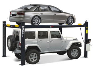 AMGO® Hydraulics 408-HP Ex-Tall Parking & Service 4 Post Car Lift 8,000 lbs