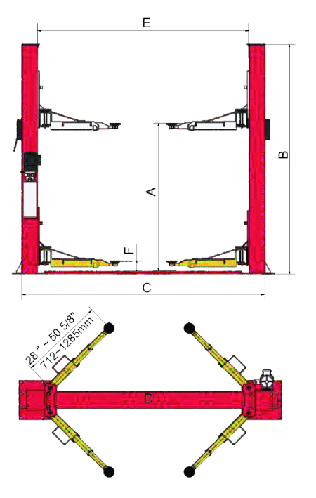 AMGO Hydraulics BP-9X Specs diagram