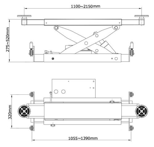 AMGO Hydraulics RJ-10A Specs diagram