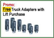 free truck adapter with Auto Lift 2 post lifts