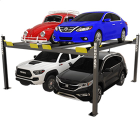 BendPak HD-9SWX-E Double-Wide Car Storage Parking Lift 9,000 lb. Capacity