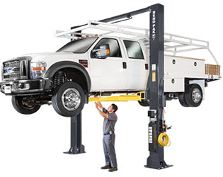 BendPak XPR-18CL Clearfloor Standard Arms Two Post Car Lift 18,000 lb.