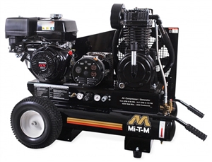Mi-T-M AG2-SK14-08M1E 8-Gallon Two Stage Gasoline Compressor / Generator w/Kohler Engine & Electric Start