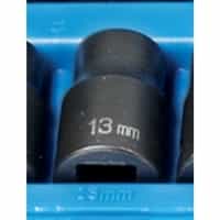 Grey Pneumatic 1/2" Drive 13mm 12 Point Metric Impact Socket GRE2113M