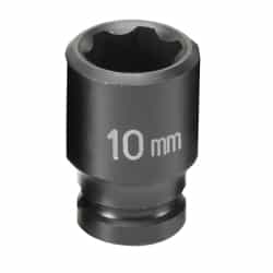Grey Pneumatic 1/4" Drive 10mm 6 Point Metric Impact Socket GRE910MS