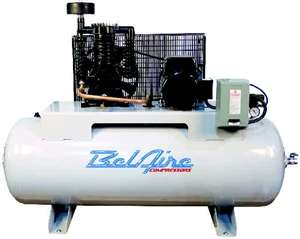 BelAire 318HN 5 HP 80 Gallon Vertical Two Stage Single Phase Electric Reciprocating Air Compressor P/N 8090250012