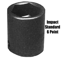 0554 Sunex 554 1 In Drive Standard 6-point Impact Socket 1-11/16 In. 