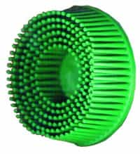 3M Scotch-Brite Radial Bristle Discs 3" Green Bristle Brush 50 Grit Coarse Grade