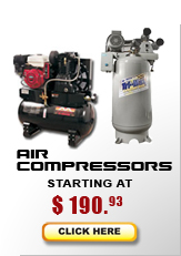air compressors from $640