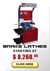 Brake lathes starting at $4,395...